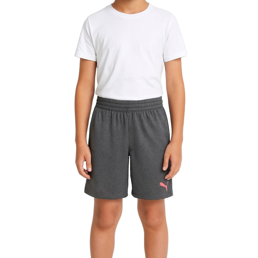 PUMA Boys Gray Performance Athletic Shorts 10/12 (M) - Picture 1 of 6